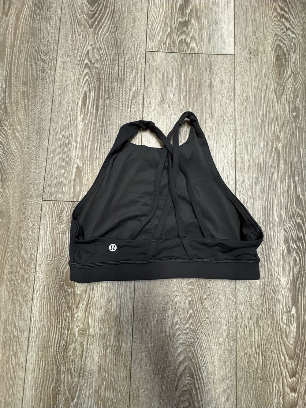 lululemon athletica Black Strappy High-Neck Sports Bra